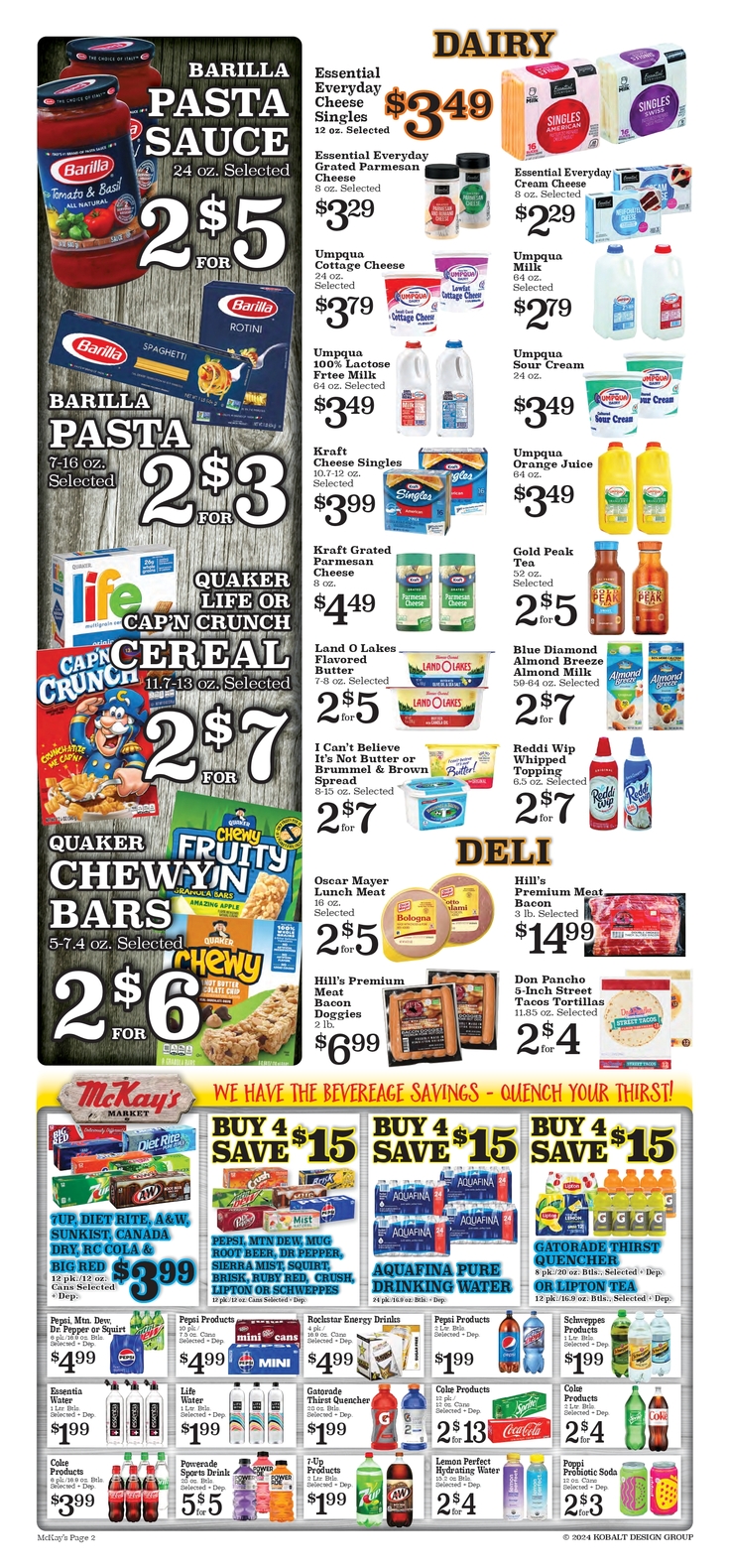 Print Weekly Specials | McKay's Market | Reedsport - 1300 Highway ...