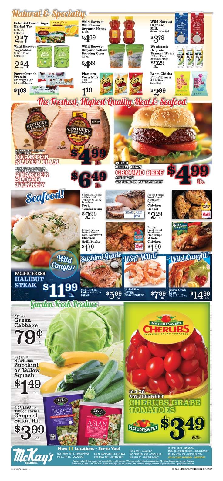 Print Weekly Specials McKay's Market Lincoln City 801 S.W